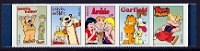 Sunday Funnies Mint Strip of 5 Stamps United States, 2010